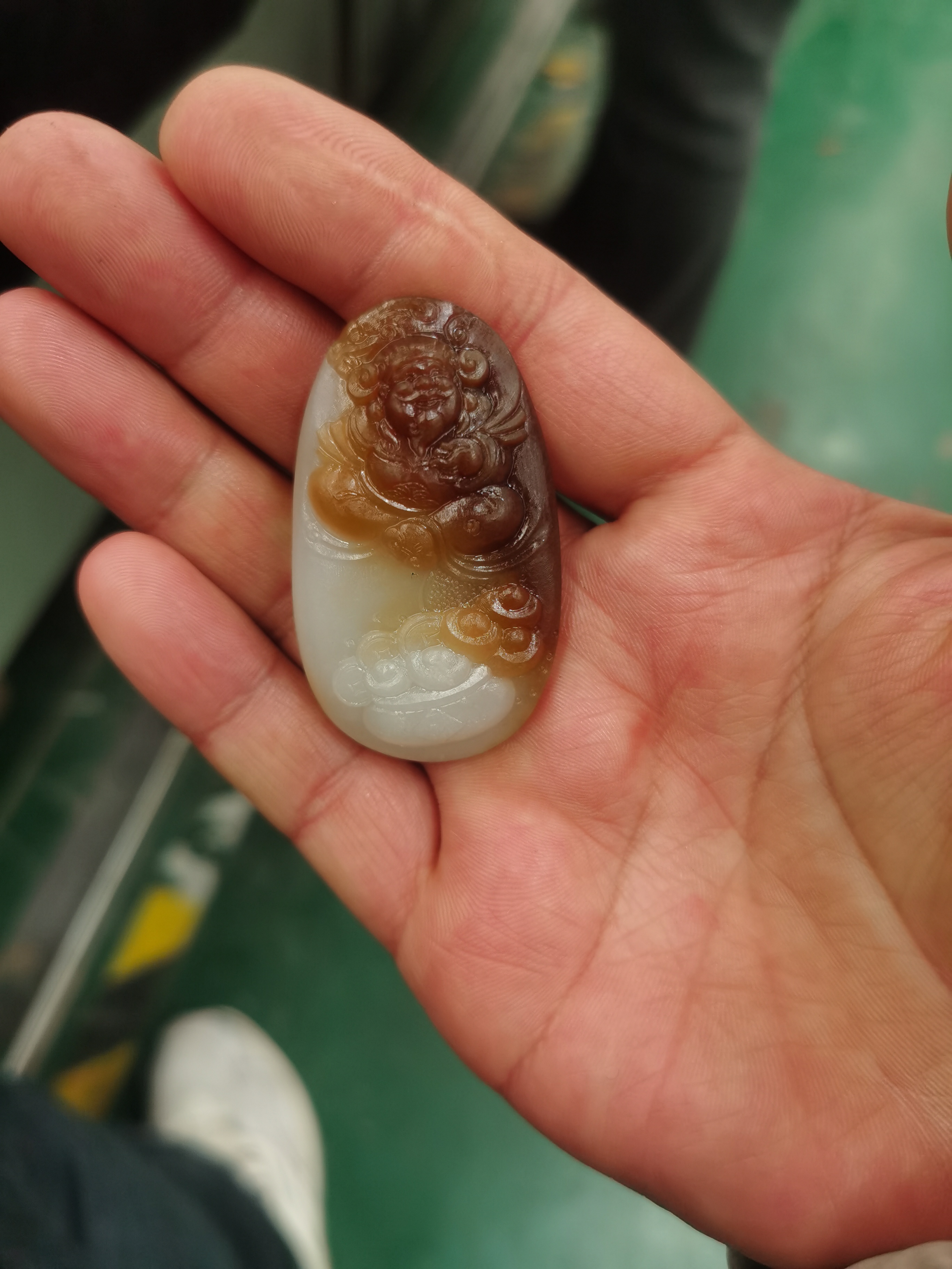 和田玉新疆且末糖白挂件