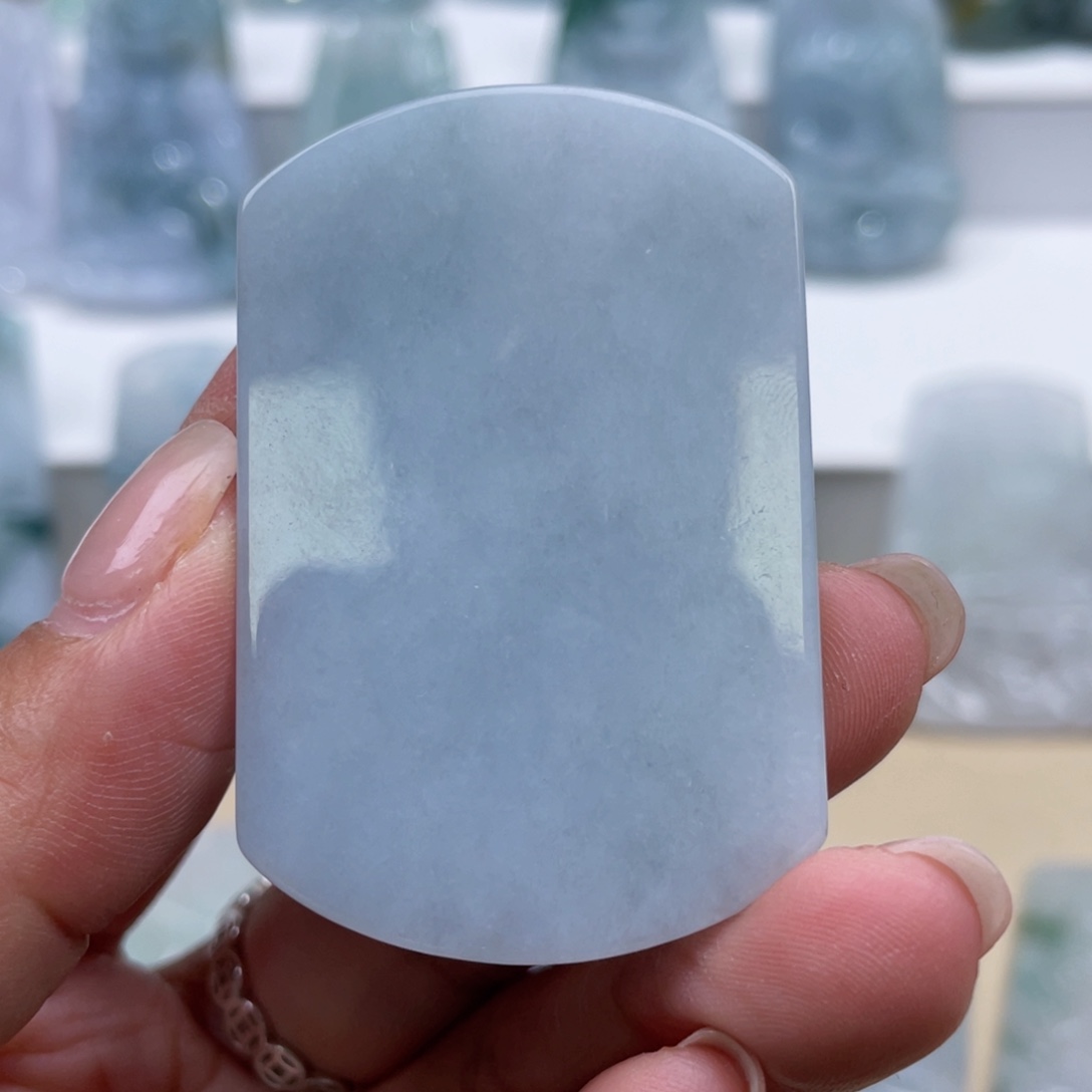 颈饰未镶嵌翡翠无事牌