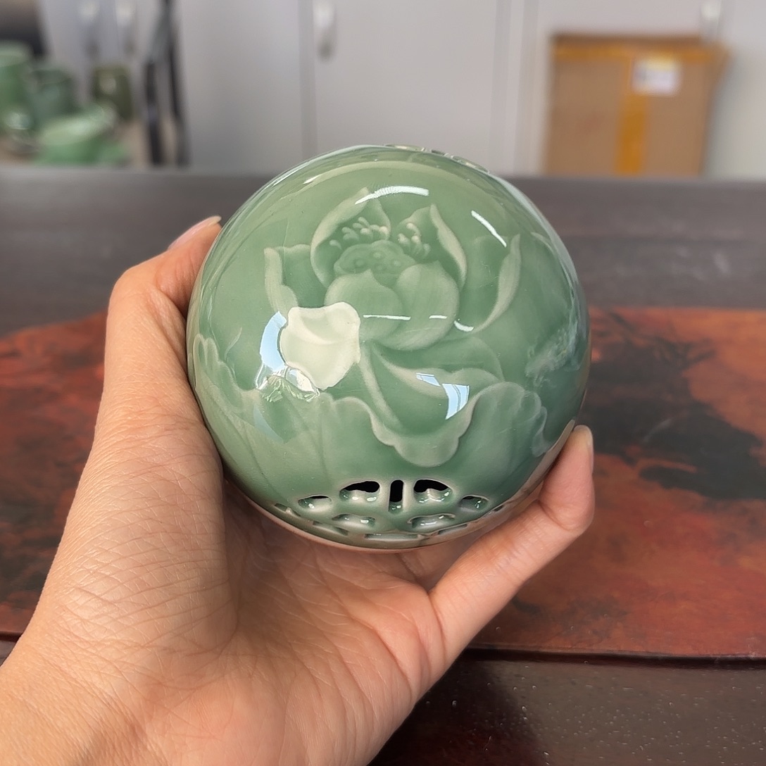 龙泉云间青瓷小米茶器