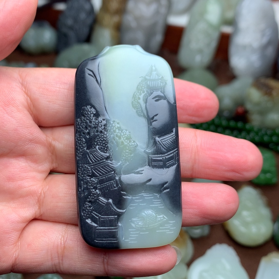 和田玉挂件未镶嵌