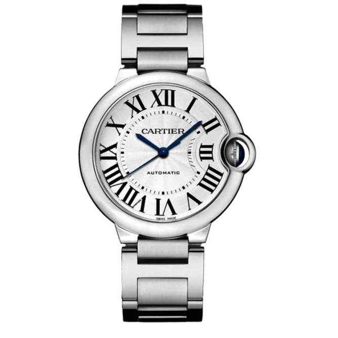 99新 Cartier/卡地亚 蓝气球36mm/W6920046/WSBB0048钢带手表男款