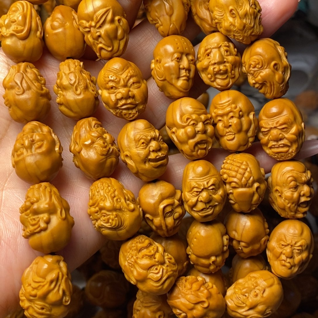 陈***锡橄榄核手串/手链橄榄罗汉双面108