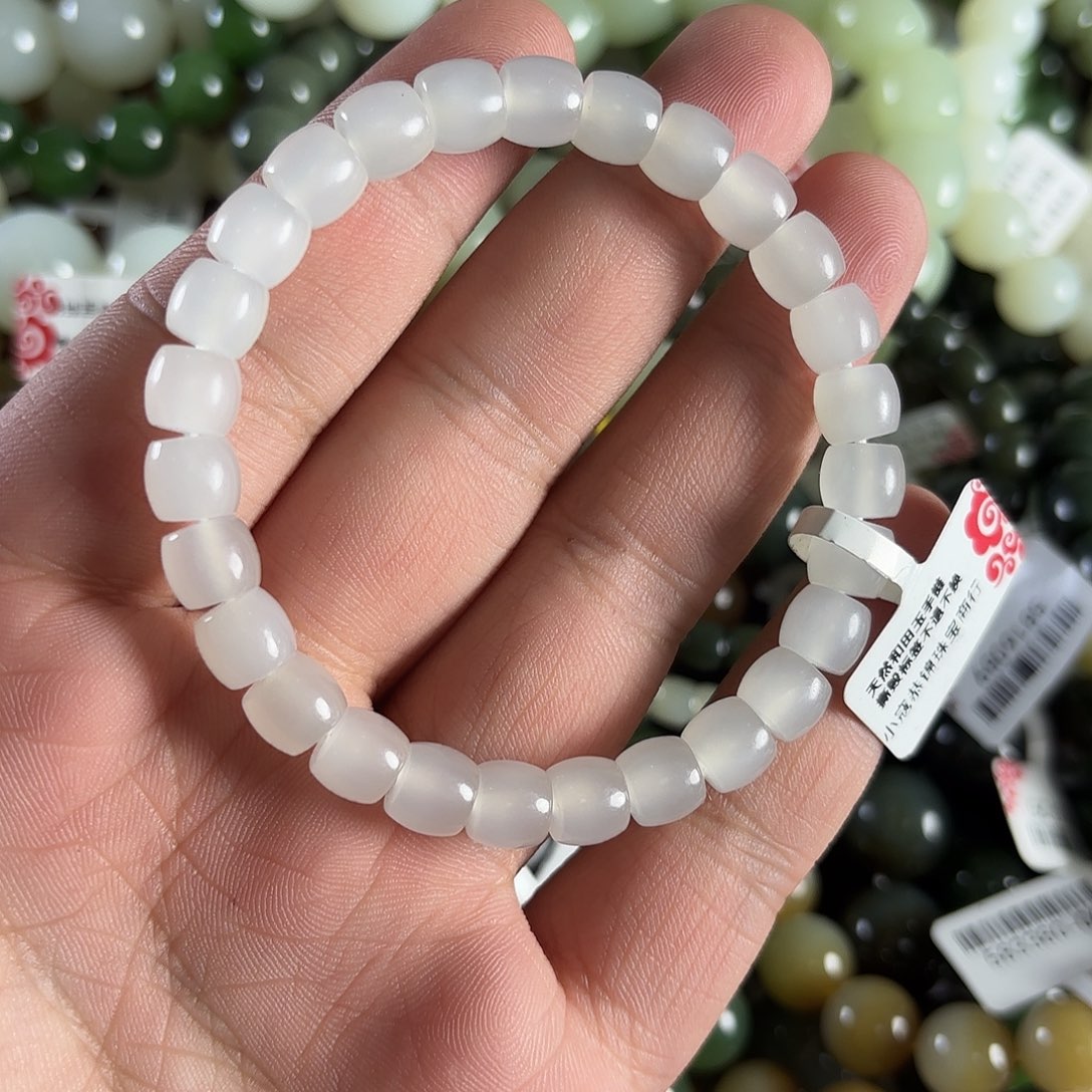 和田玉手链未镶嵌W237