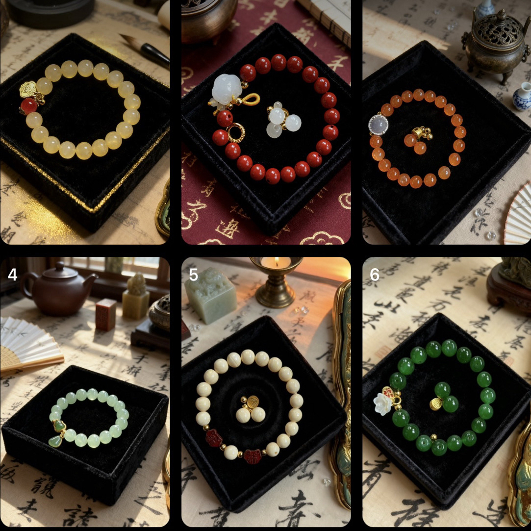 百搭爆款玉石玛瑙散珠多样性发其一