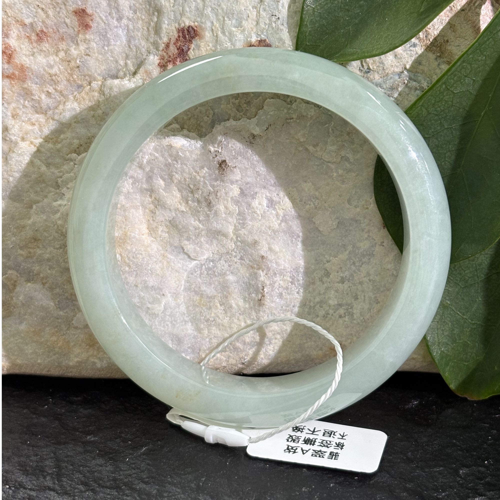 缅甸天然翡翠A货糯冰果绿飘花正圈手镯天然玉石手镯6245