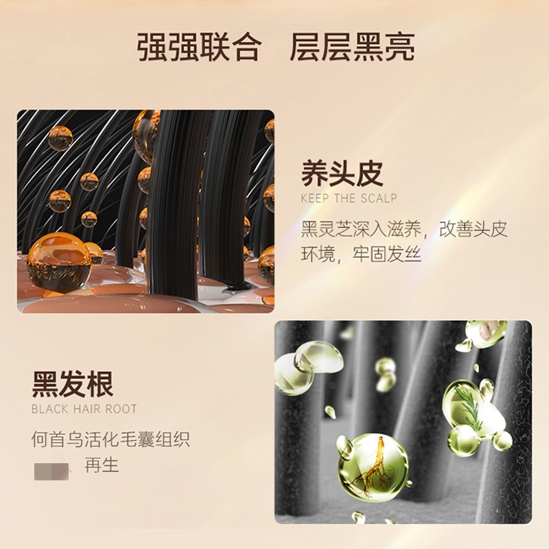 【两瓶体验装】本草沐发膏60ml+本草黑发膏50ml