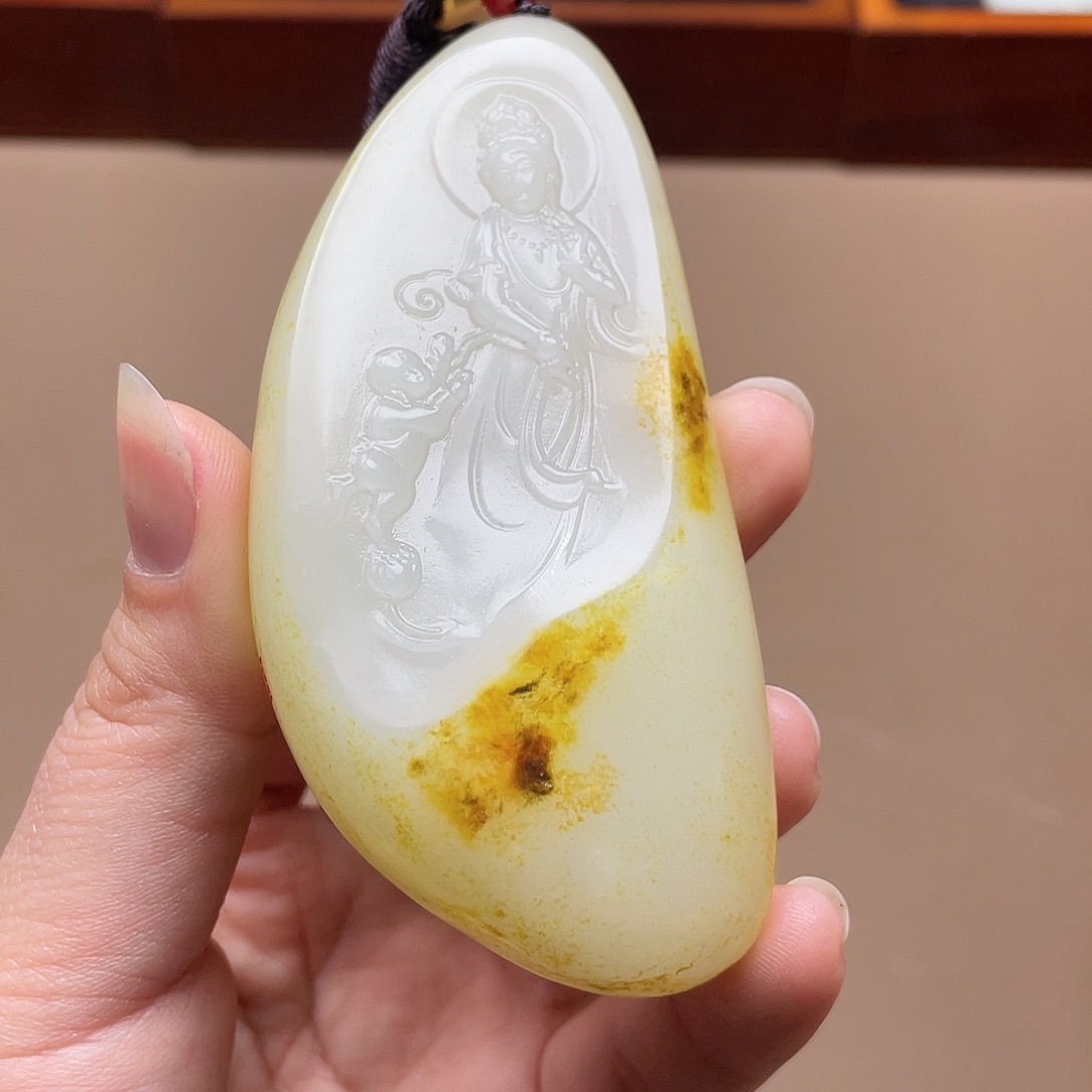 和田玉挂件未镶嵌F