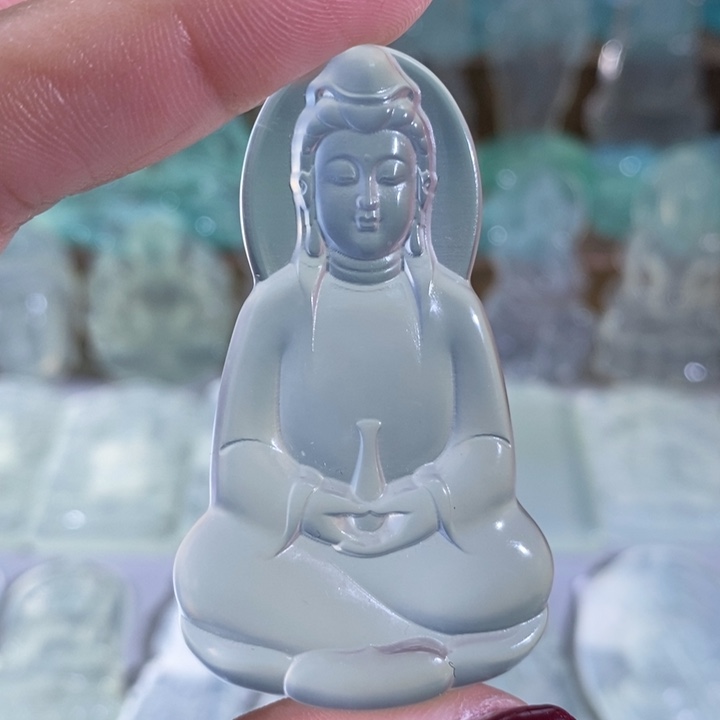 岫玉颈饰未镶嵌吊坠