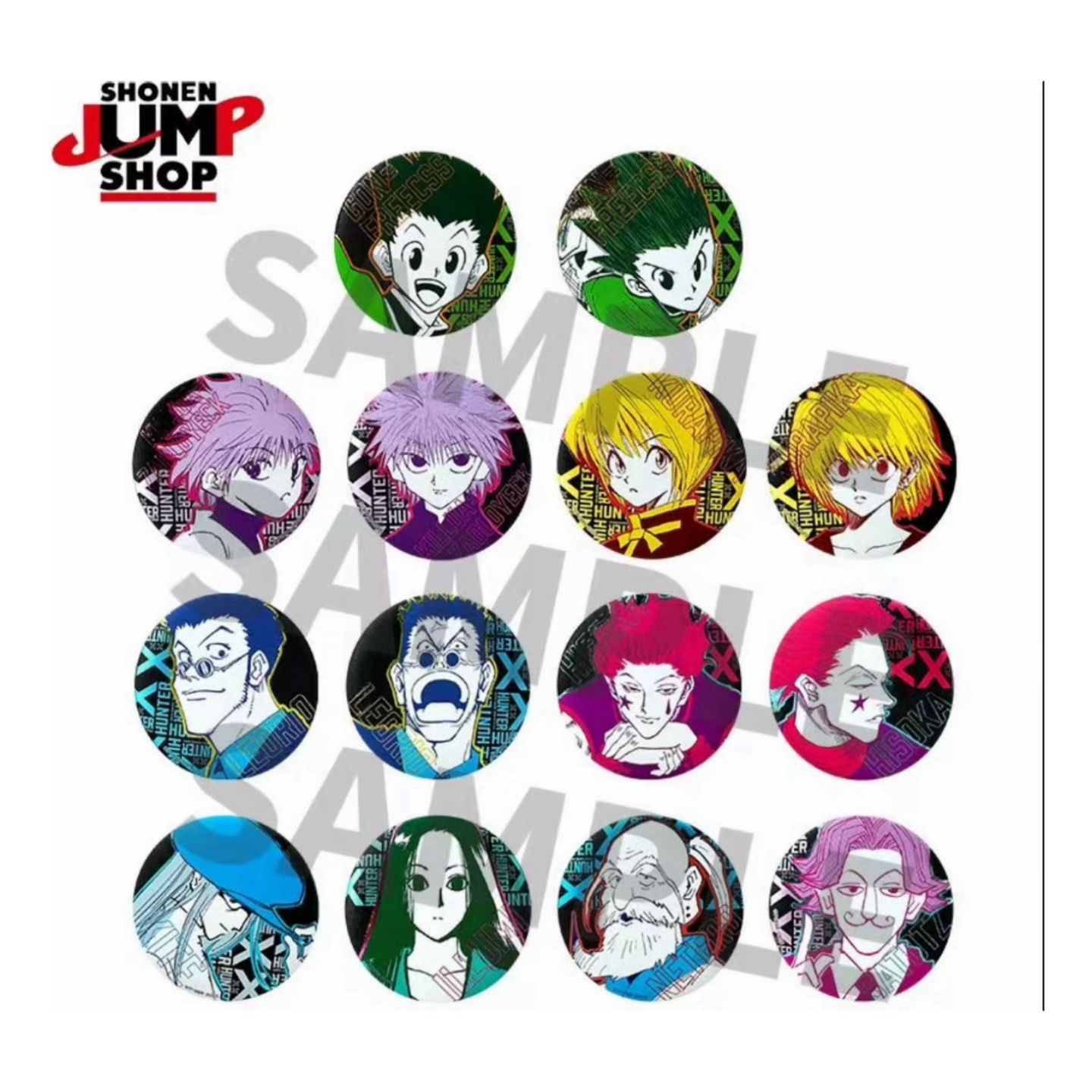 全职猎人浮雕吧唧潮流盲盒代拆动漫周边