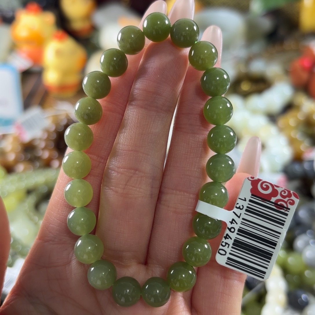 和田玉未镶嵌手串100