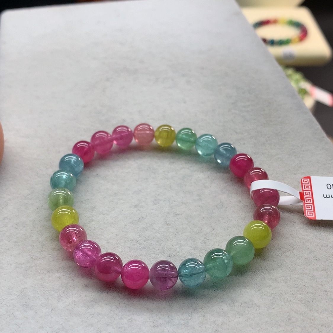 【闪购商品】未镶嵌手链碧玺荧光单圈7.3