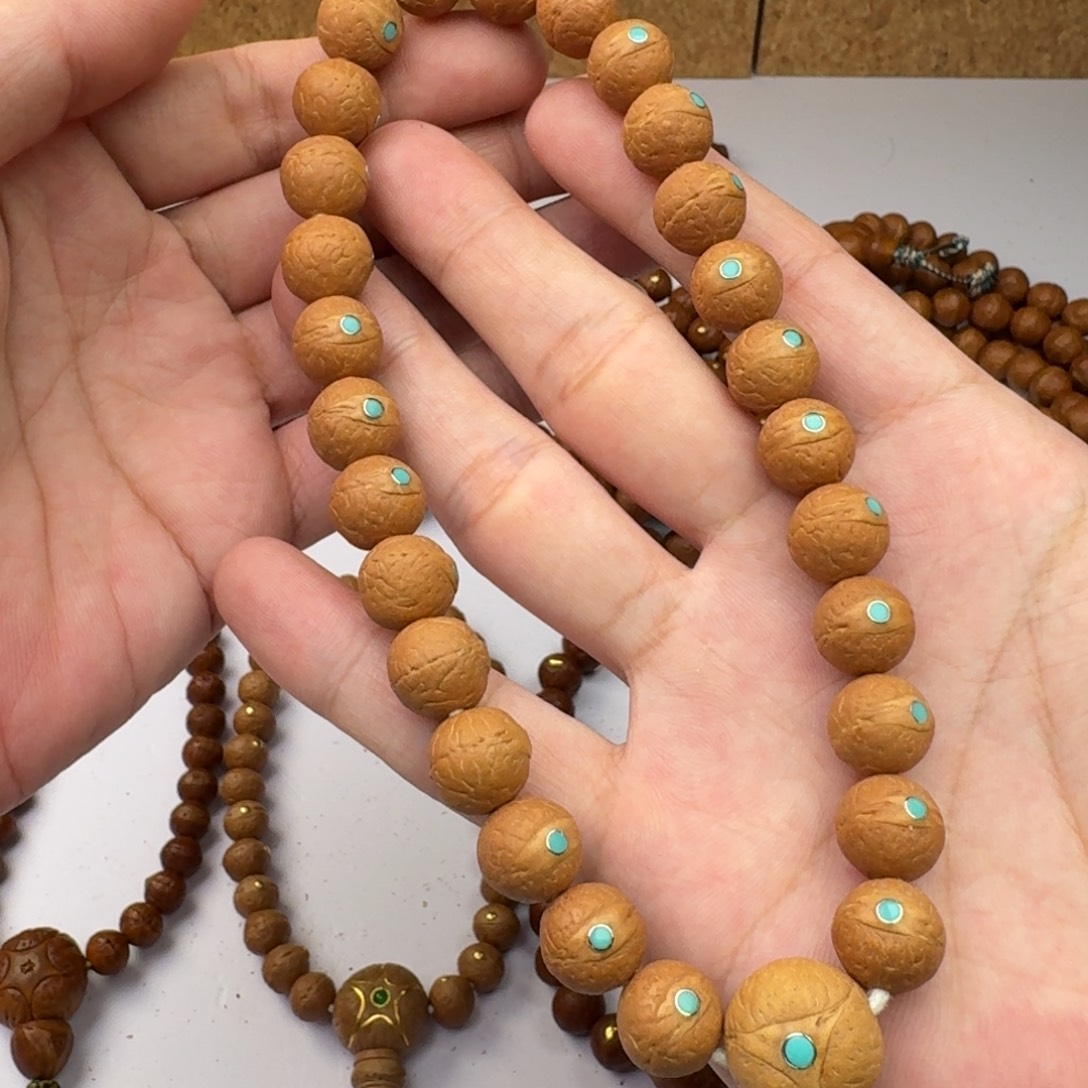 凤眼菩提手串12镶嵌松