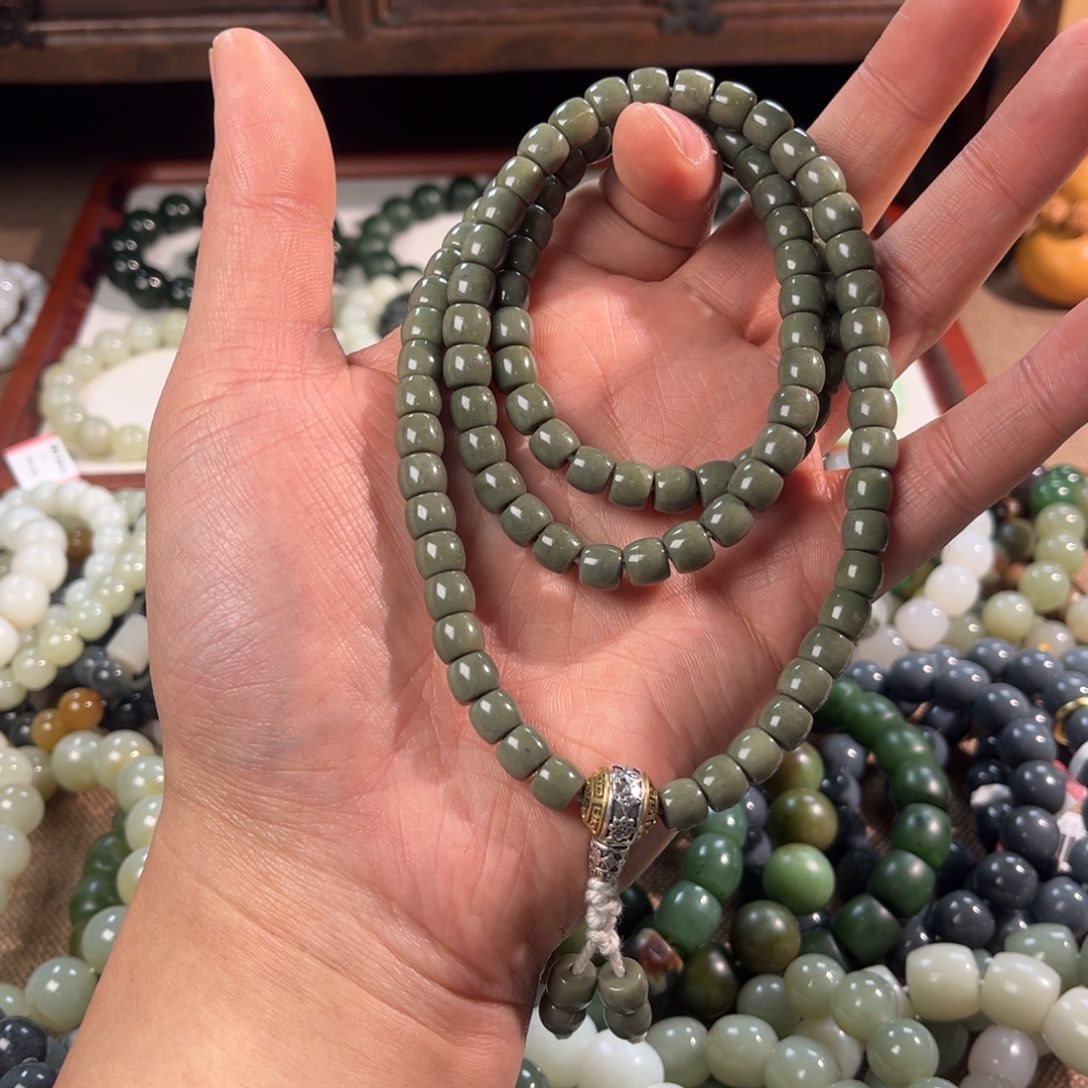 和田玉未镶嵌手链拍一发一