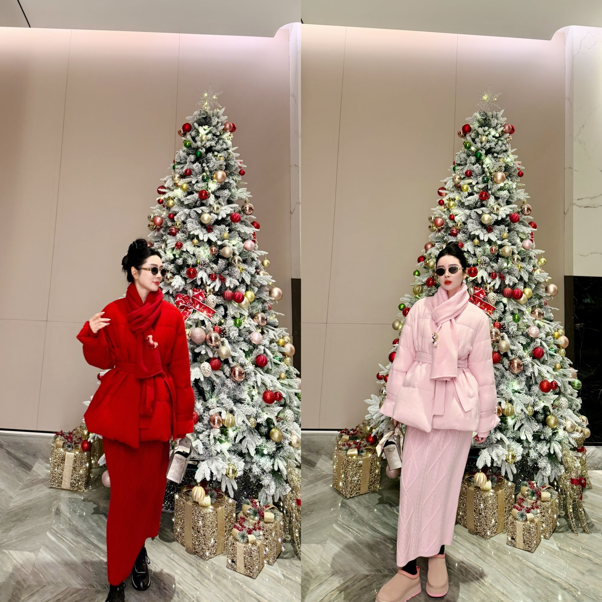 DL乐乐家【马跃新程】绝美新年款纯色百搭时尚加厚保暖鹅绒服外套女