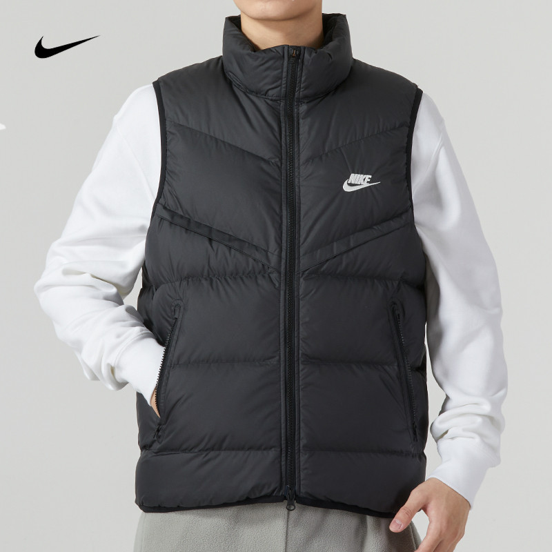 Nike耐克男装上衣冬季新款户外运动保暖休闲马甲羽绒服背心FB8184