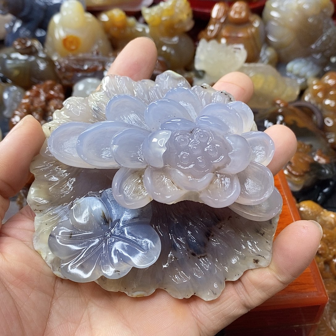 玛瑙/玉髓小摆件未镶嵌
