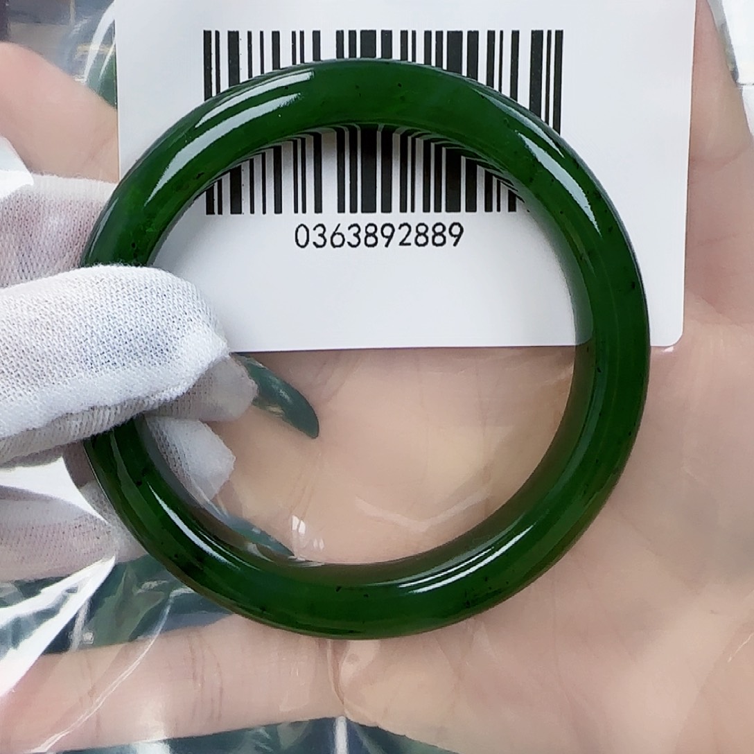 和田玉（碧玉）手镯未镶嵌61