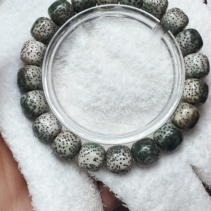 星月菩提手串426傲世绿魔星月菩提12桶单圈