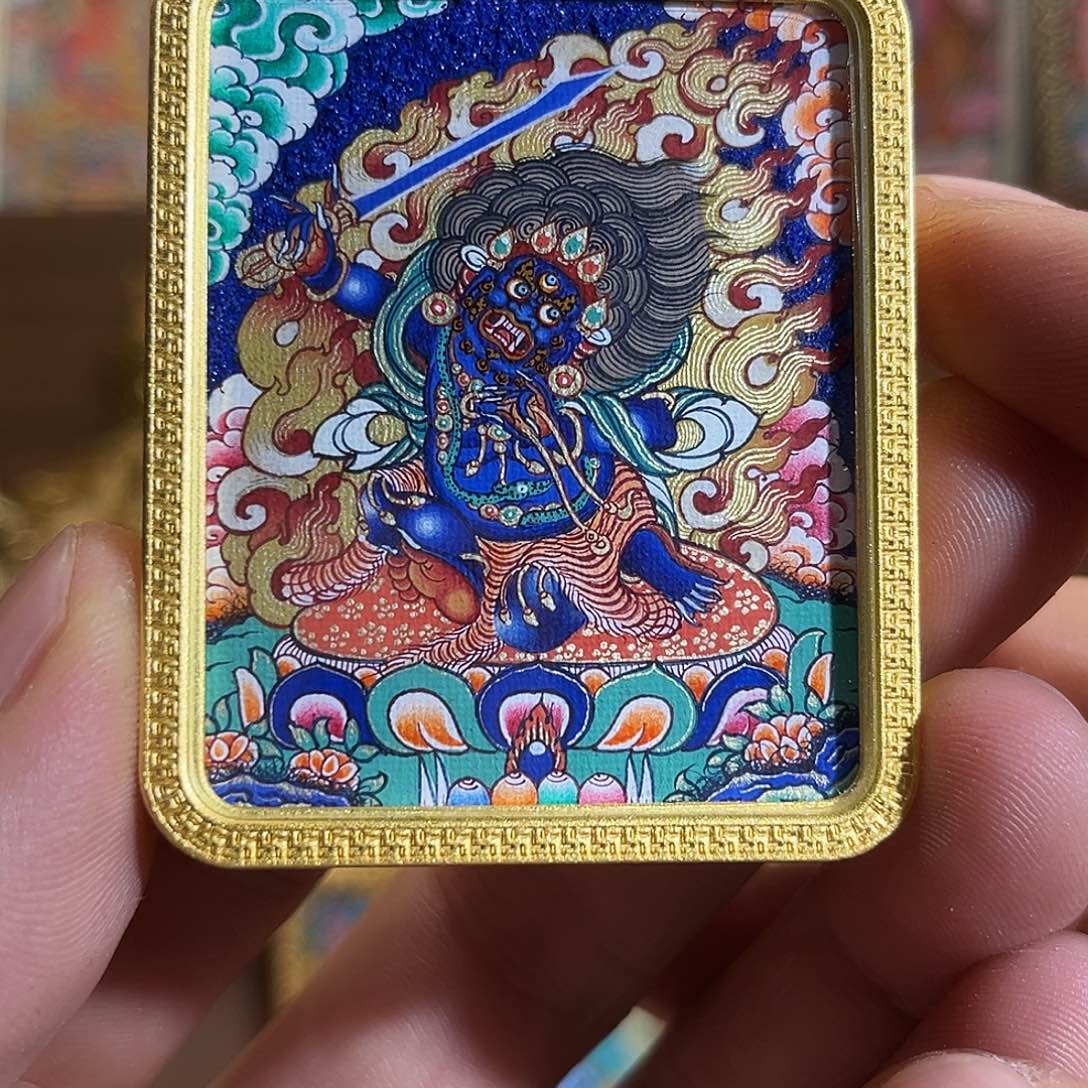 吊坠青海热贡纯手绘不动