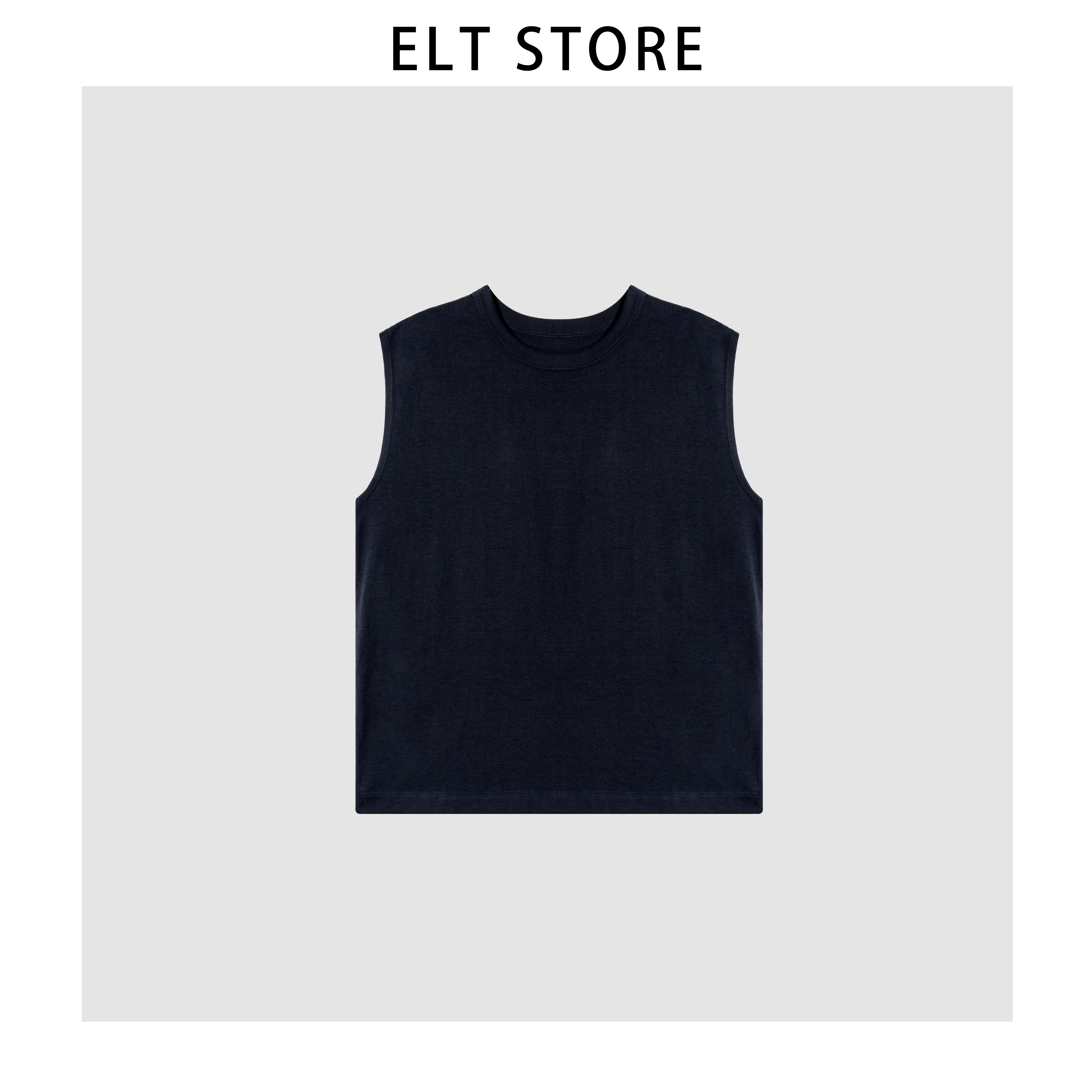 透气包脖圆领背心1679