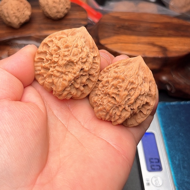 桃核把件核桃官帽40