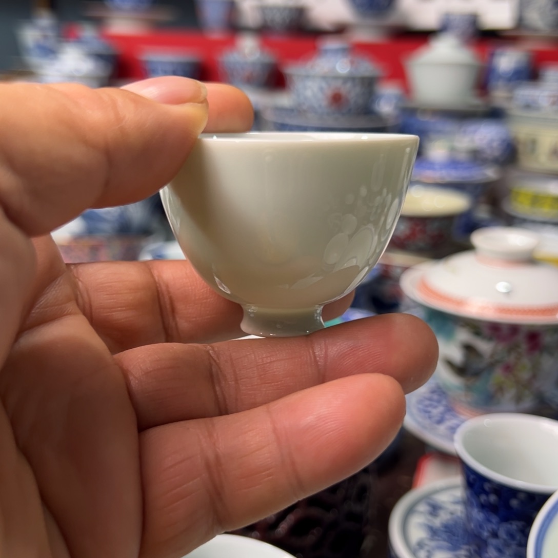 盖碗洛**姐景德镇陶瓷艺术