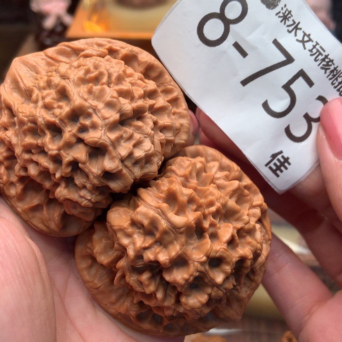 文玩核桃把件54官帽