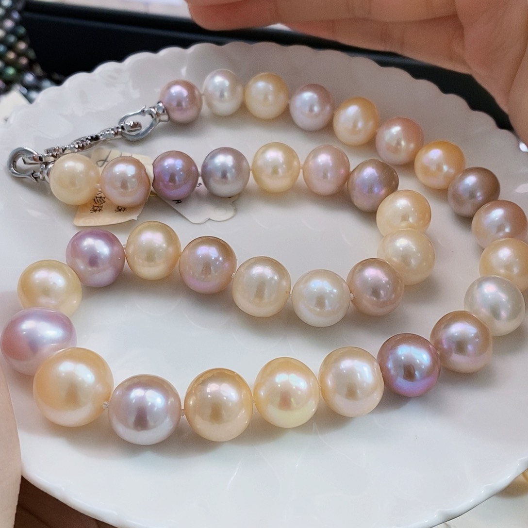 未镶嵌特价稀有无核糖果项链12-14m m淡水珍珠