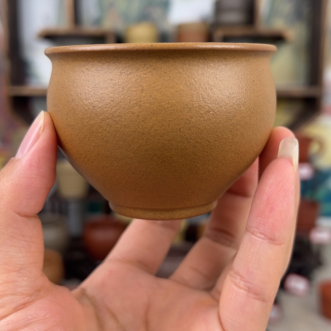 紫砂茶杯拙器甄选，纯原本矿。