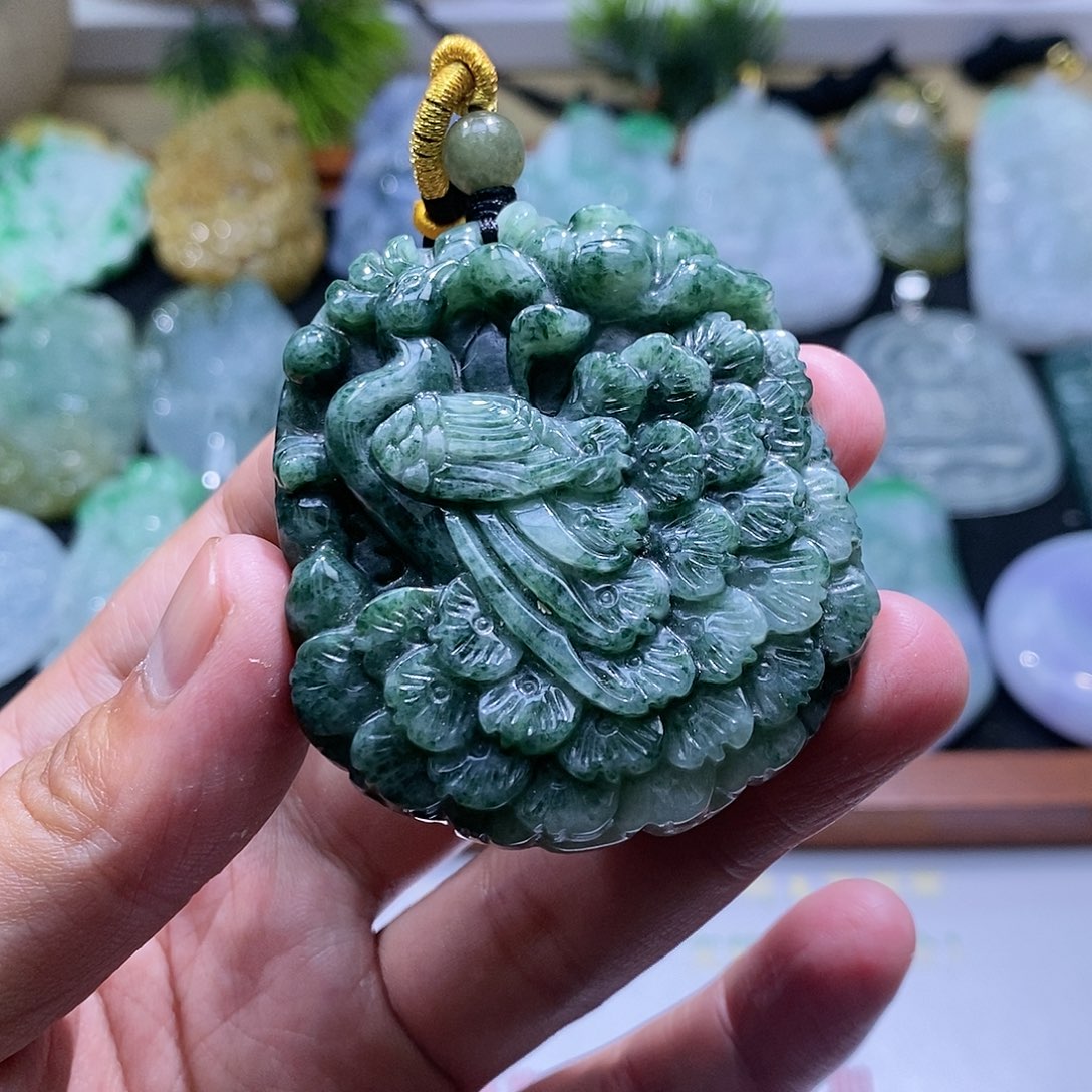 【闪购商品】翡翠颈饰未镶嵌凤凰