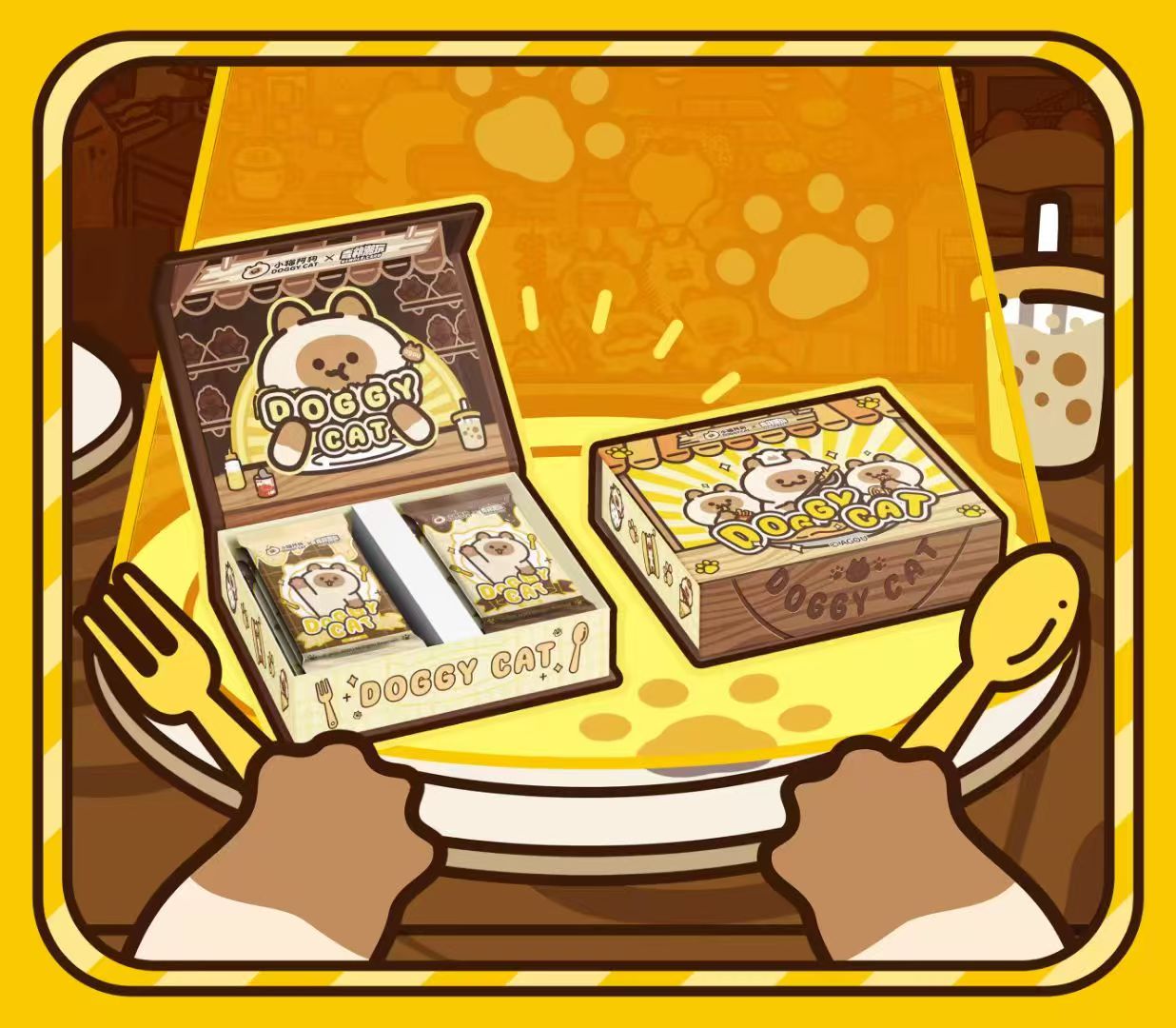 【IP/QR/CR/+2 MSP+1盒停 】小猫阿狗正版授权卡牌