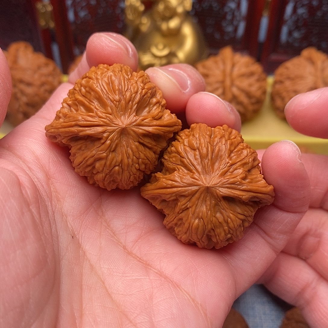 把件文玩核桃全品毕业山地正磨37尺