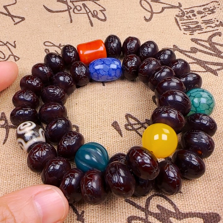 凤眼菩提吊坠双圈