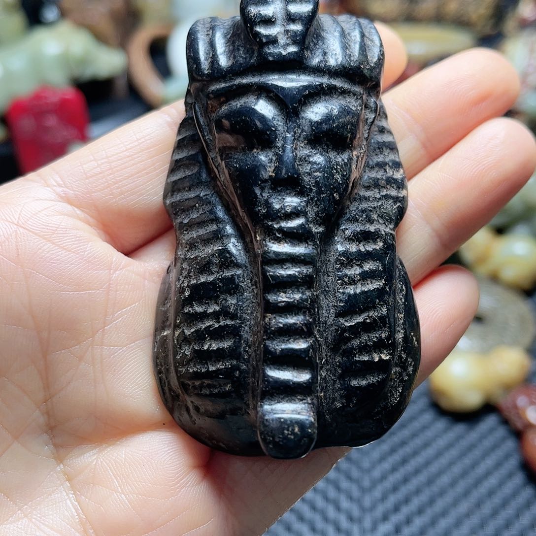 白玉菩提吊坠摆件