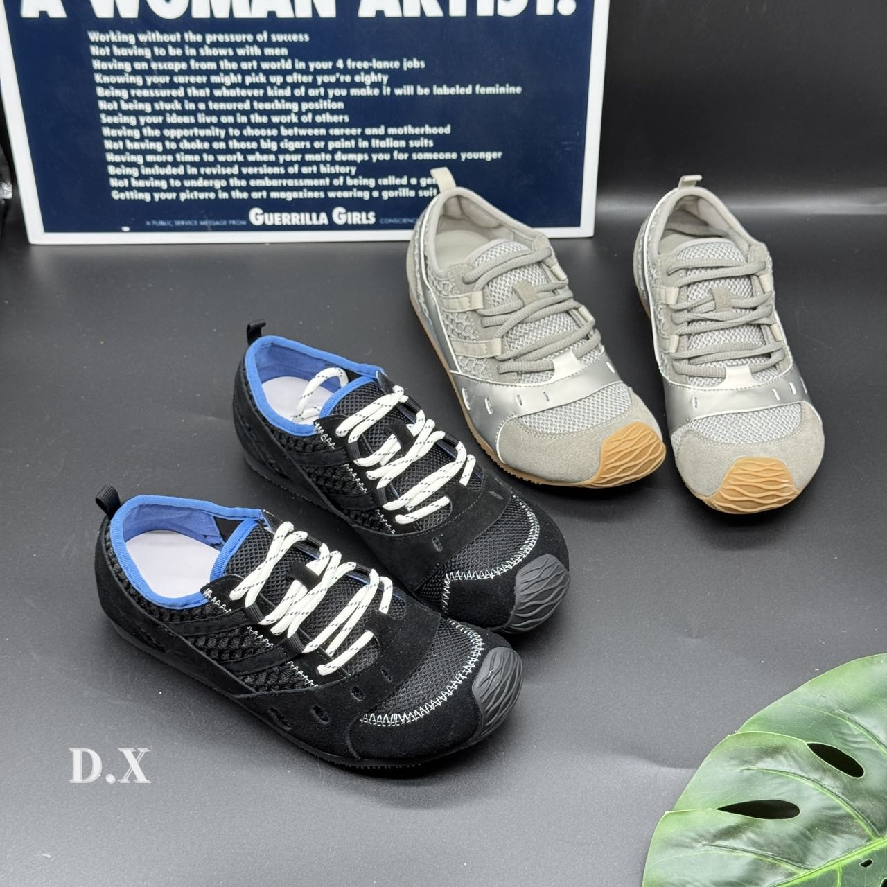 D.X SUCH时尚休闲鞋休闲百搭低帮春夏休闲女鞋系带透气德训鞋