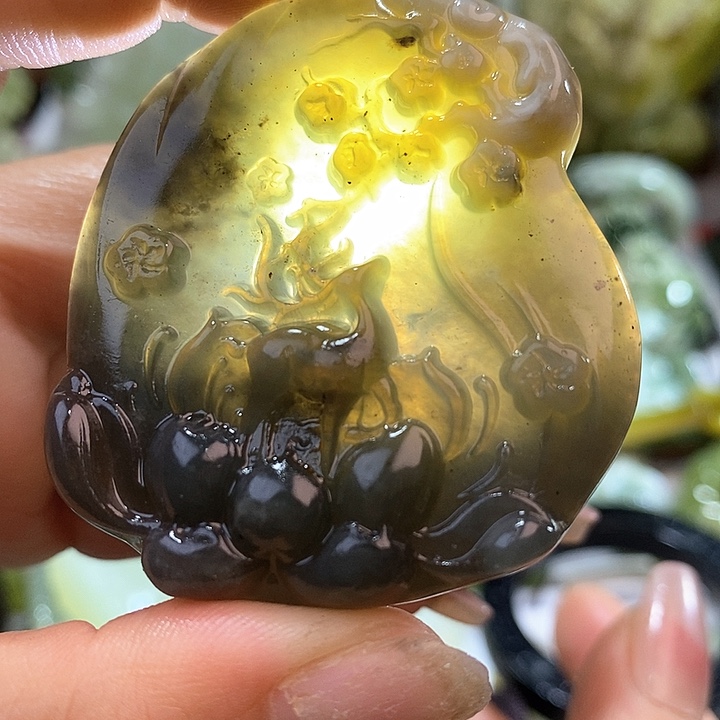 岫玉岫玉吊坠未镶嵌