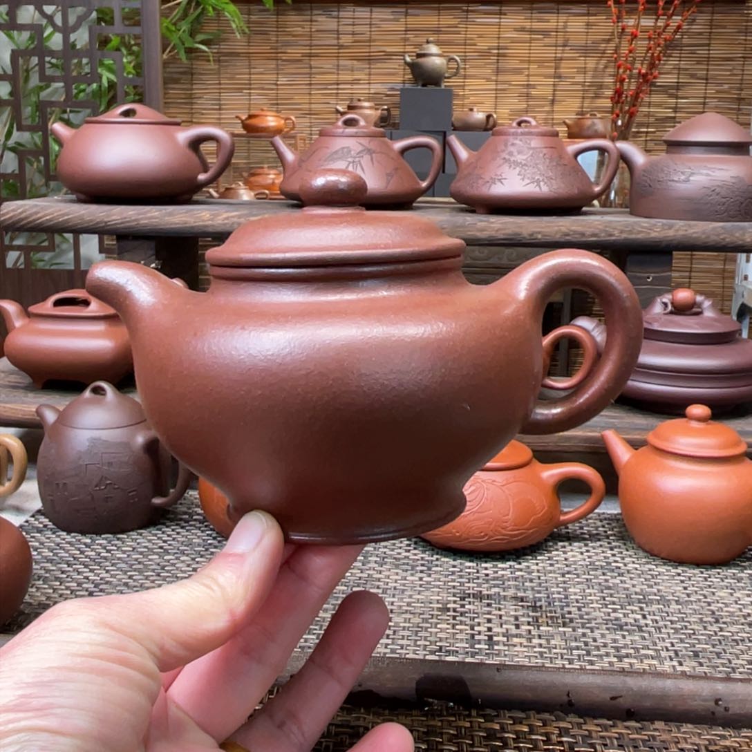 紫砂茶壶宜兴原矿紫砂手工制320