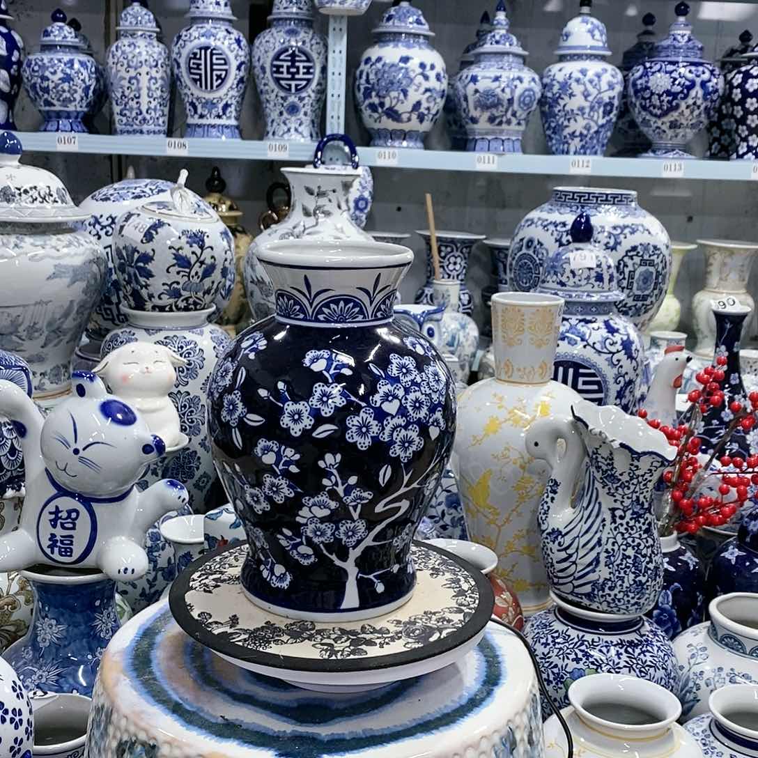 【闪购商品】摆件冰梅石榴瓶瓷器23.9.17………………