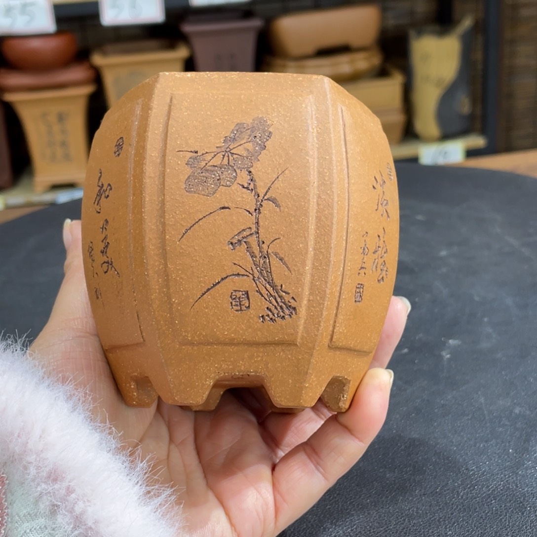 花盆紫砂紫砂花盆在