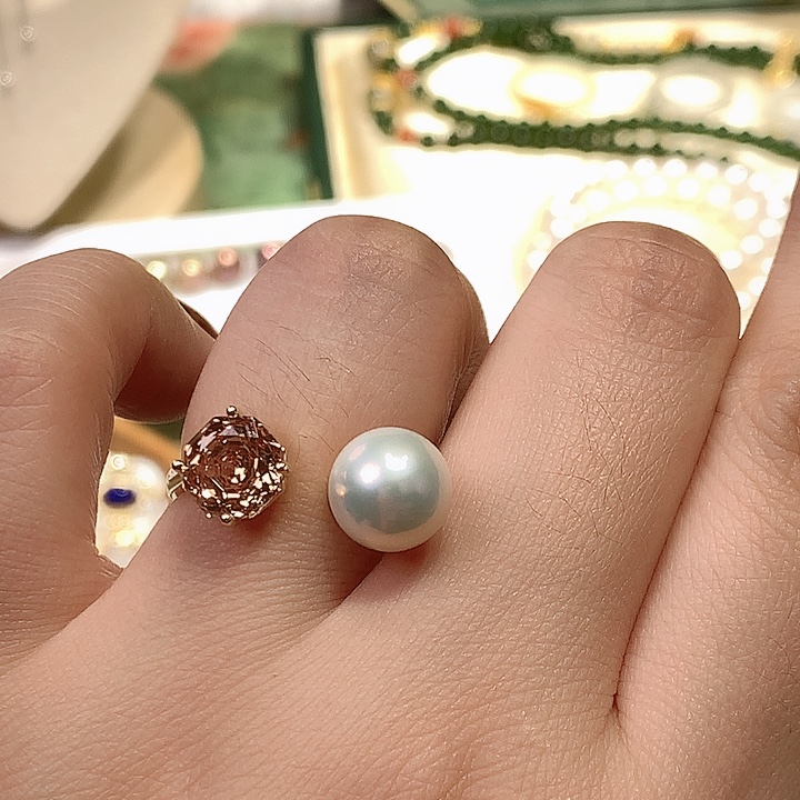 戒指未镶嵌淡水珍珠