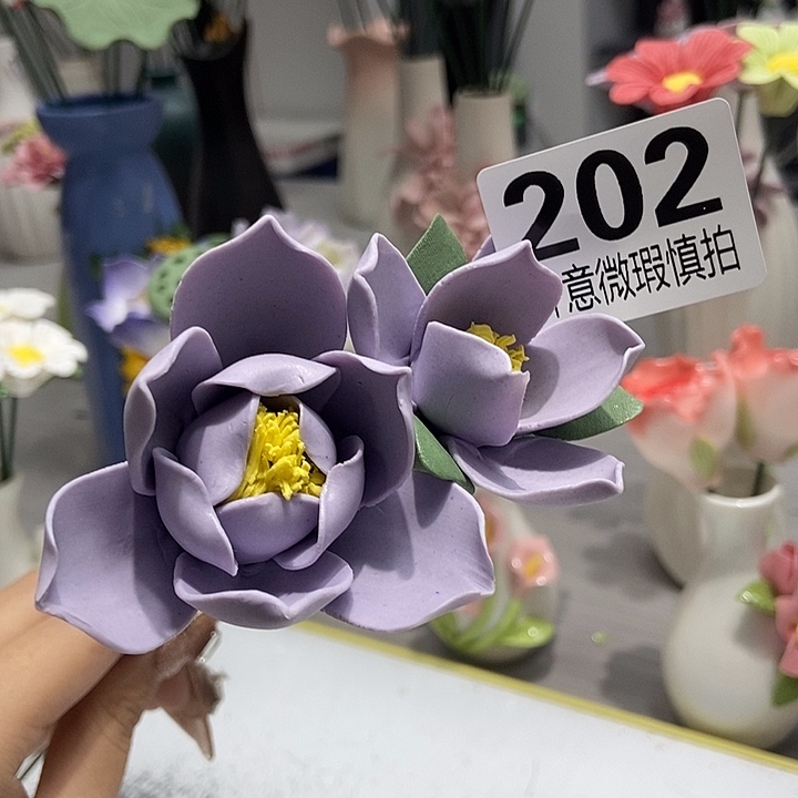 陶瓷纯手工捏花设计