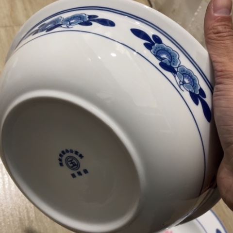 碟景德镇陶瓷9英寸双蕾花高岭土