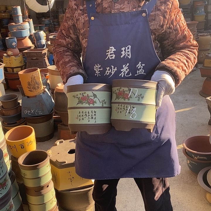 紫砂花盆紫砂花盆