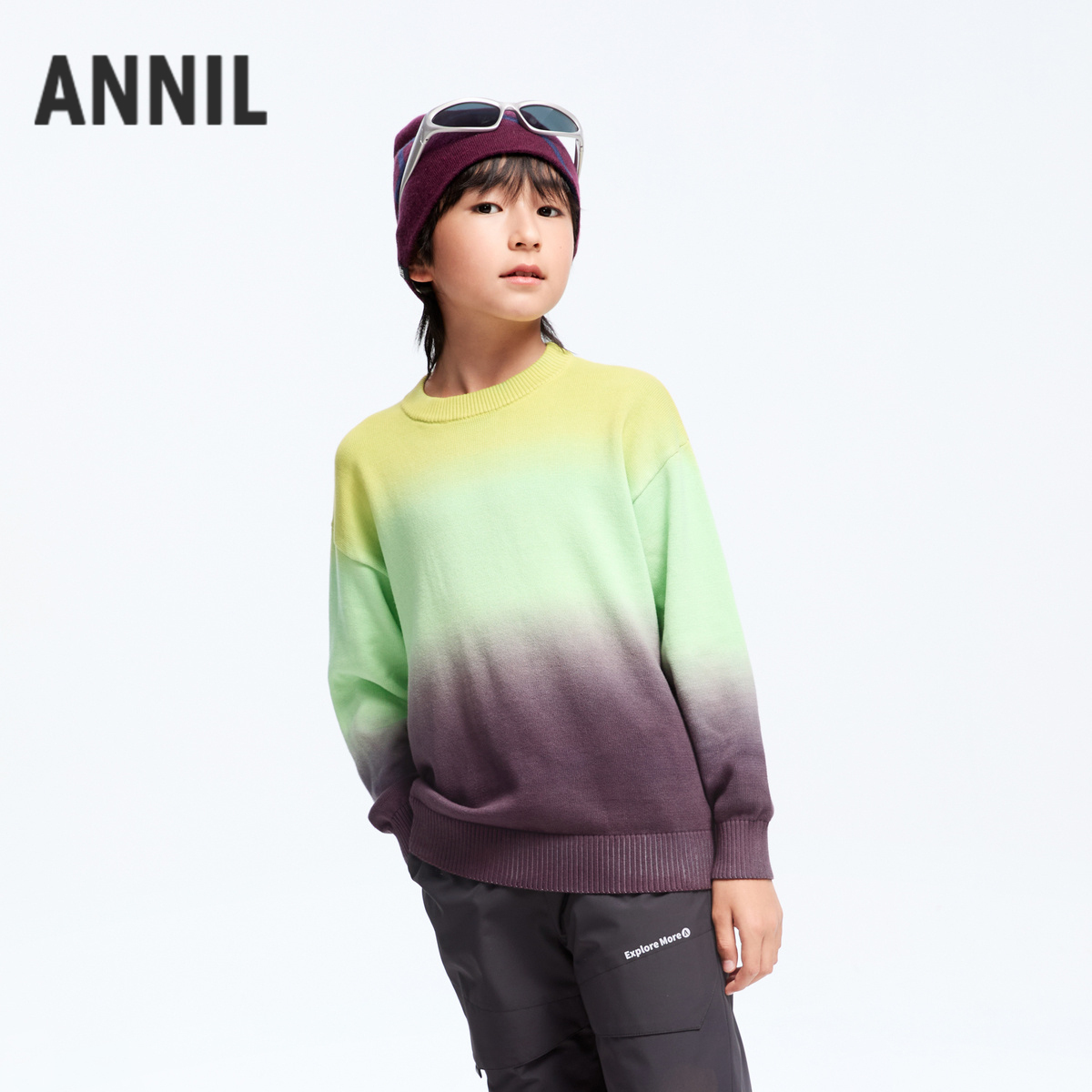 【捡漏】男大童 全棉渐变毛衣AB444608