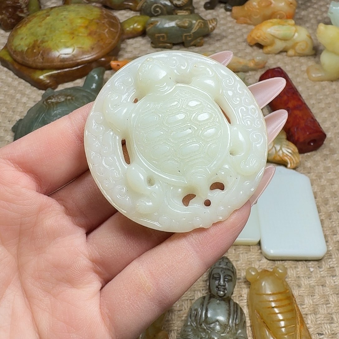 白玉菩提吊坠挂件