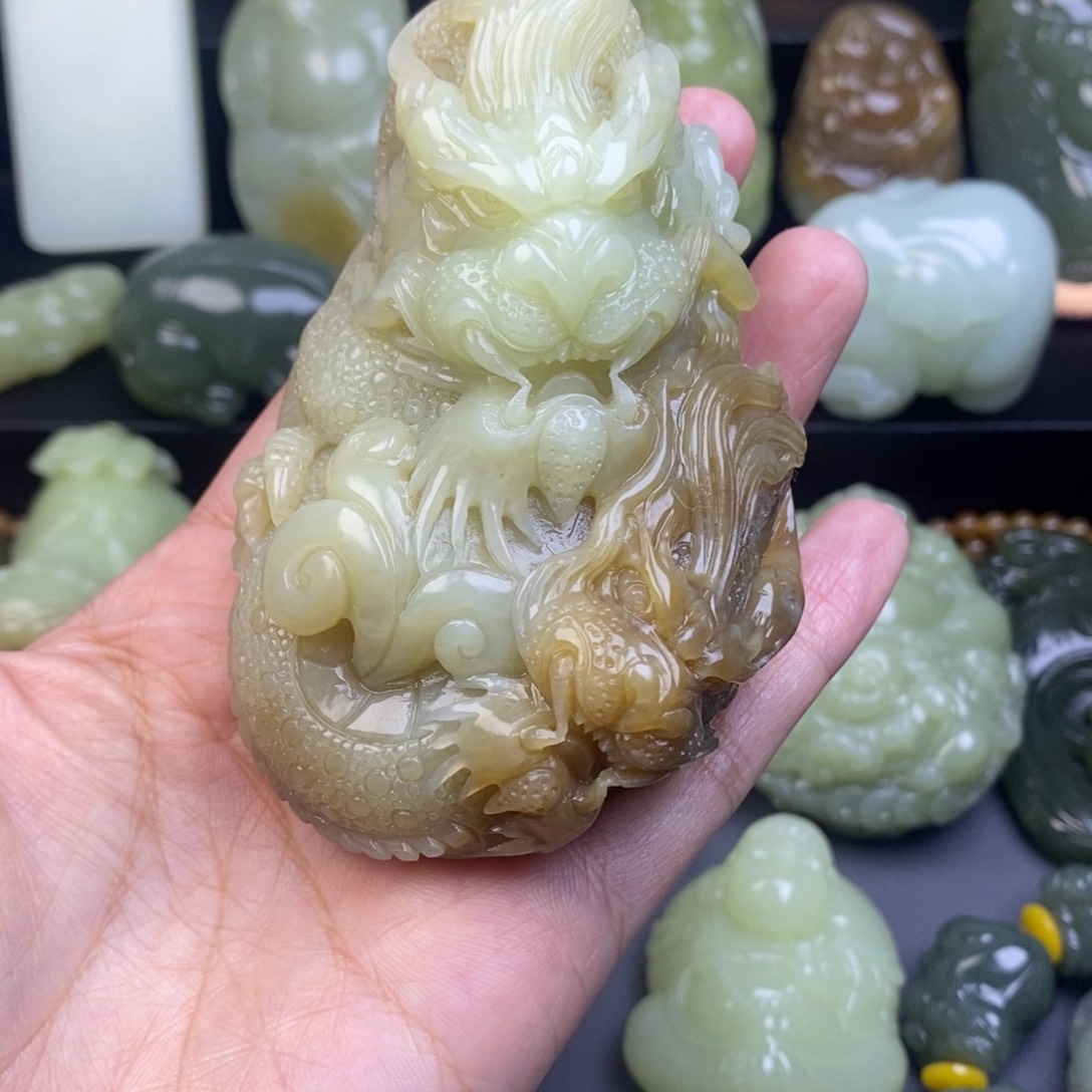 和田玉把件未镶嵌做***道