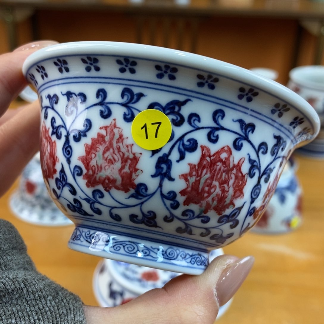 手绘现代茶具非古董