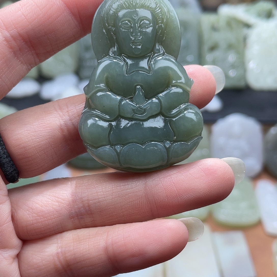 和田玉未镶嵌吊坠(不含链)