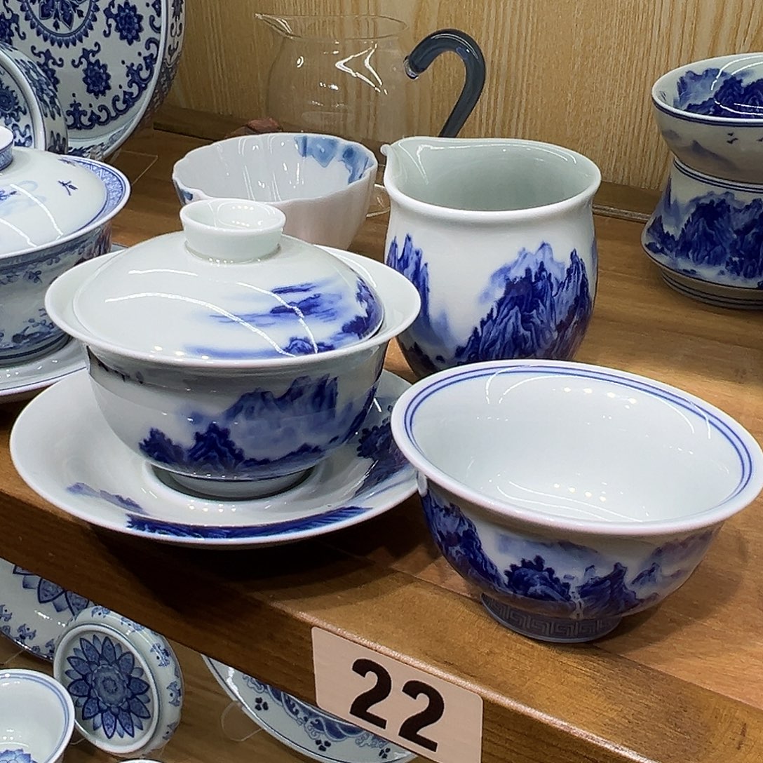 @***楊青花千里江山3件套