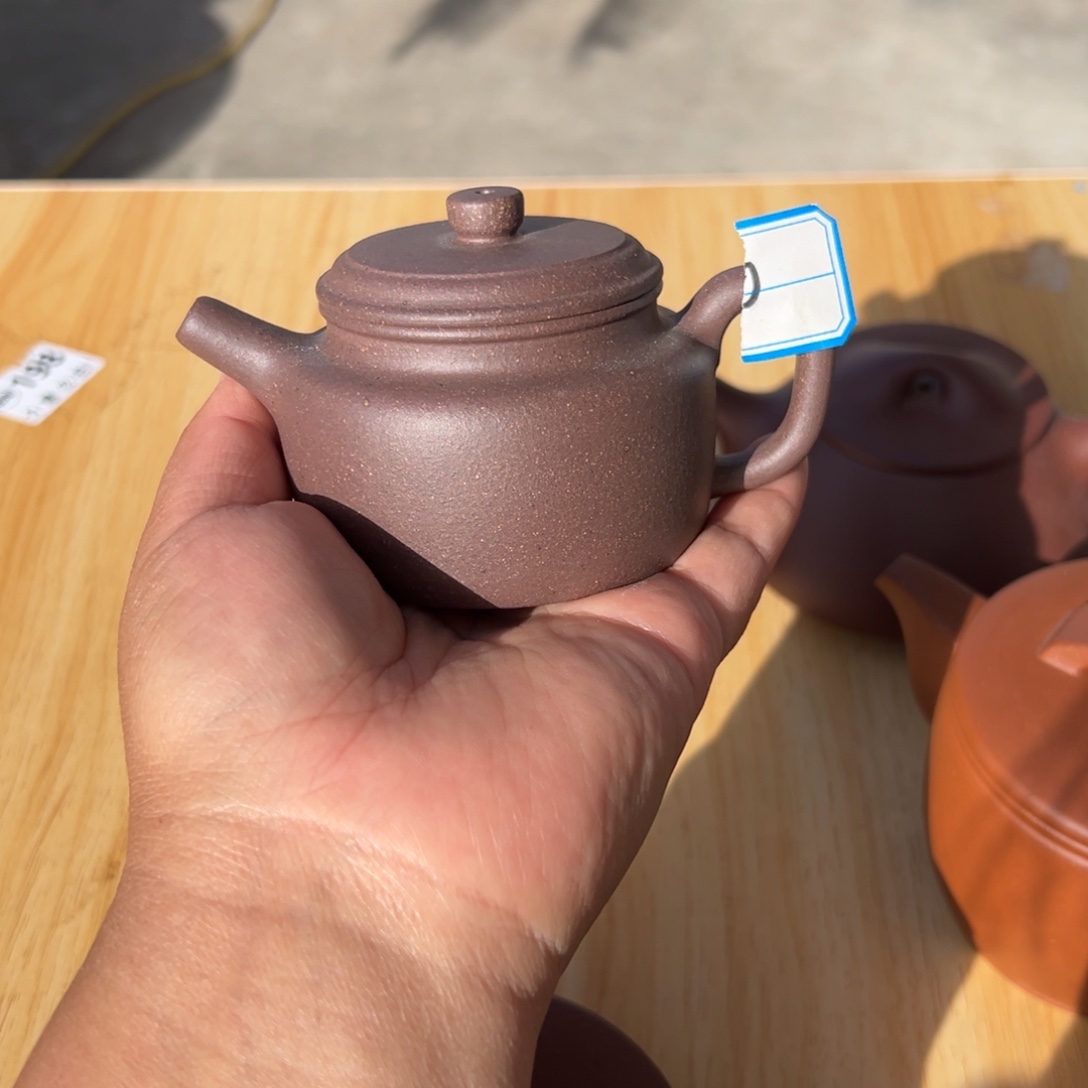 茶壶紫砂紫泥半手工150cc左右